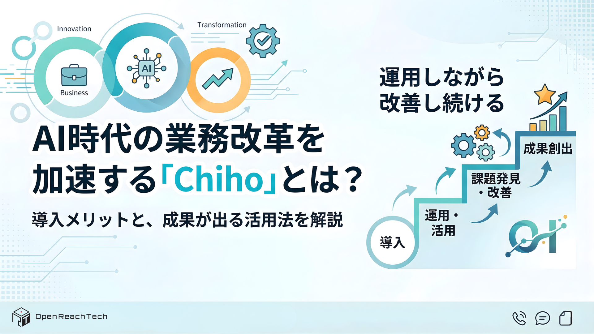 Banner of AI時代の業務改革を加速するChihoとは？特徴や導入メリットを徹底解説