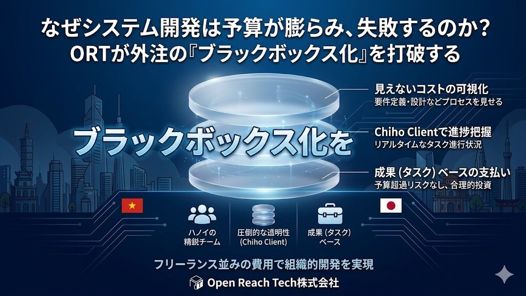 Thumbnail of なぜシステム開発は予算が膨らみ、失敗するのか：外注の「ブラックボックス化」を打破するタスクベース開発