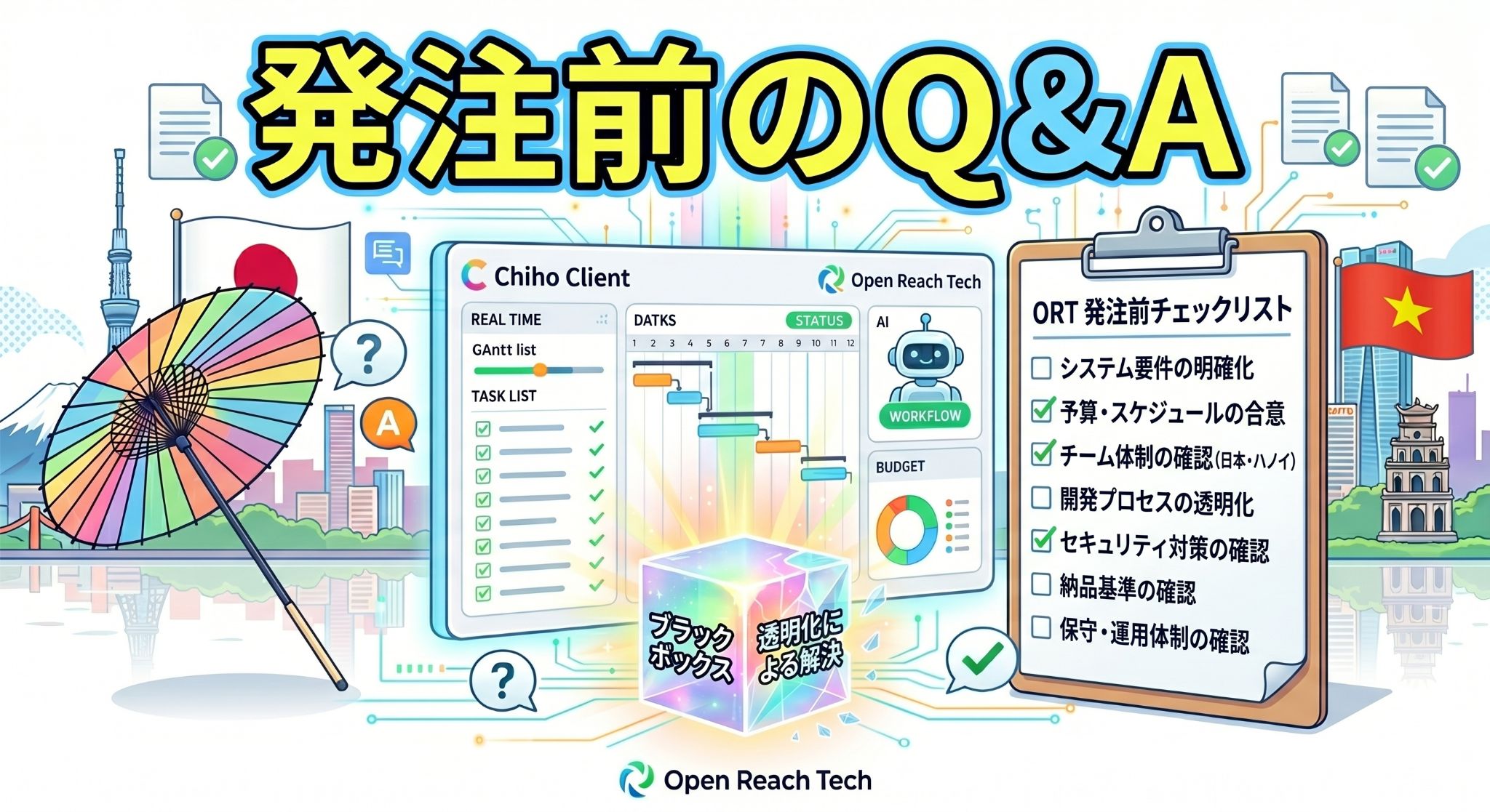 【Q&Aリスト】Open Reach Tech社に発注をご検討の企業へ